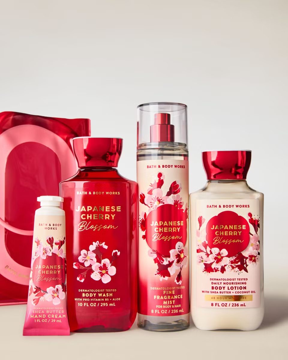 Zestaw prezentowy Bath & Body Works Japanese Cherry Blossom 4 produkty - obrazek 3