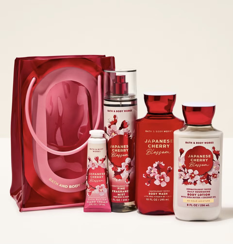 Zestaw prezentowy Bath & Body Works Japanese Cherry Blossom 4 produkty